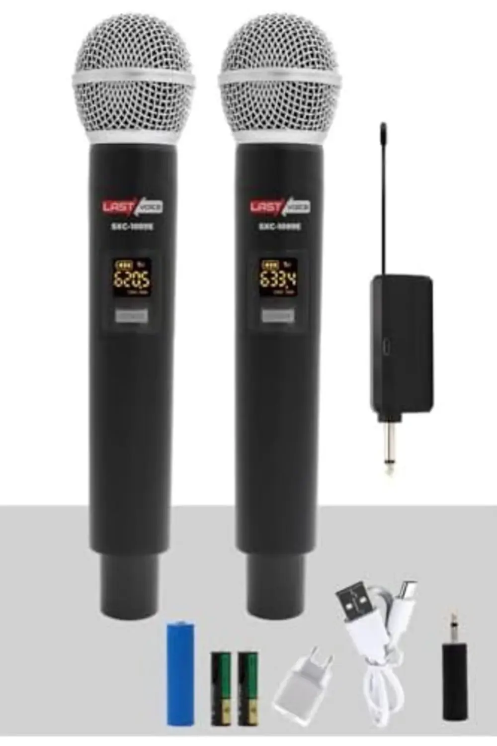 flashtrend SXC-1099E Şarjlı ÇİFTLİ EL Telsiz Kablosuz Mikrofon UH