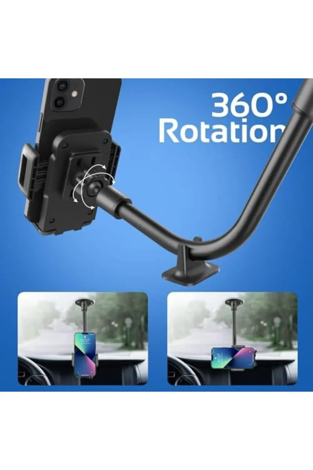 flashtrend XPL370 ARAÇ TELEFON TUTUCU SÜPER VAKUM UZUN VE ELASTİK