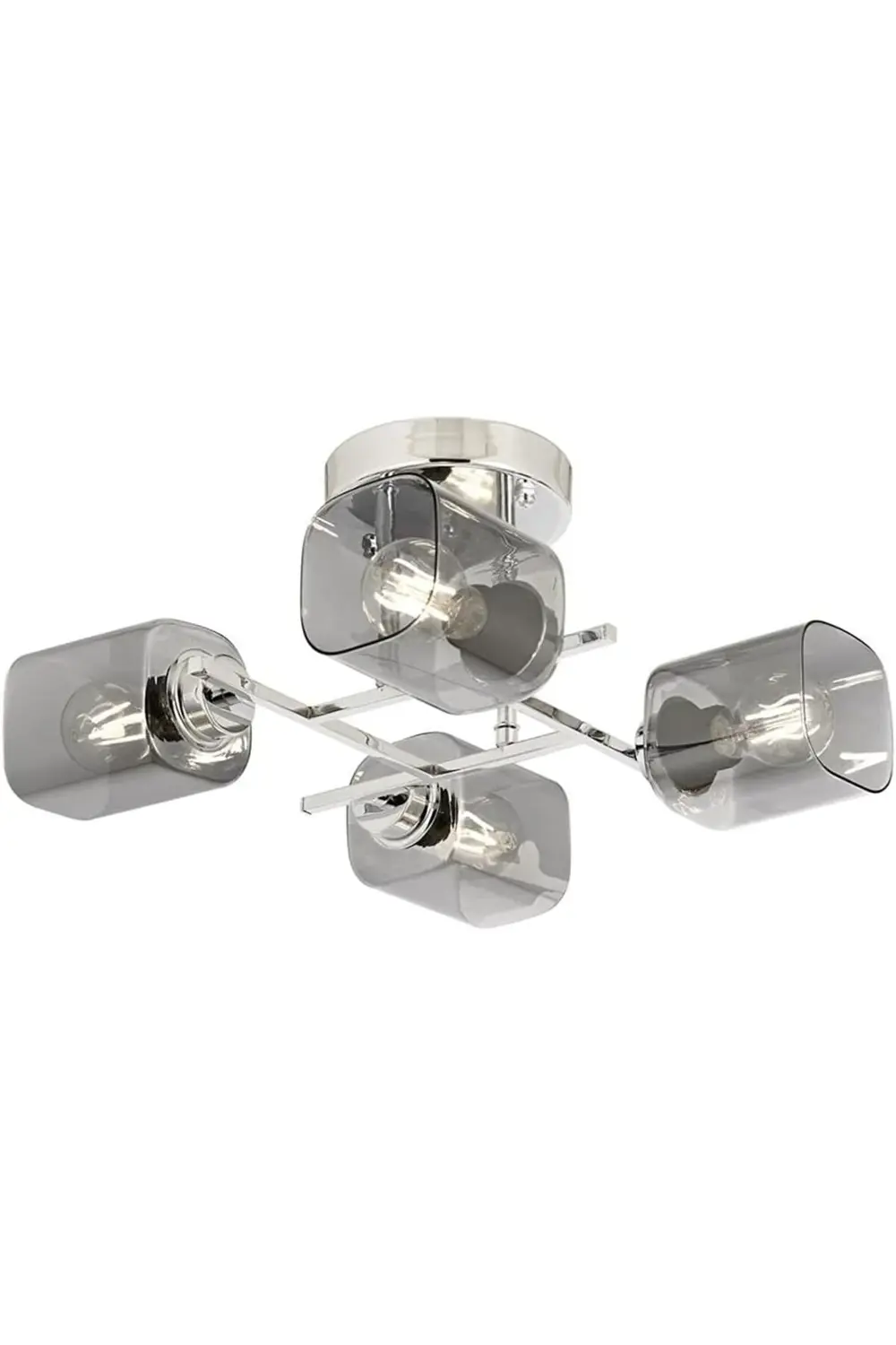 flashwave AR-60271-4K Krom Kaplama Modern Avize E27 Metal Cam 44c