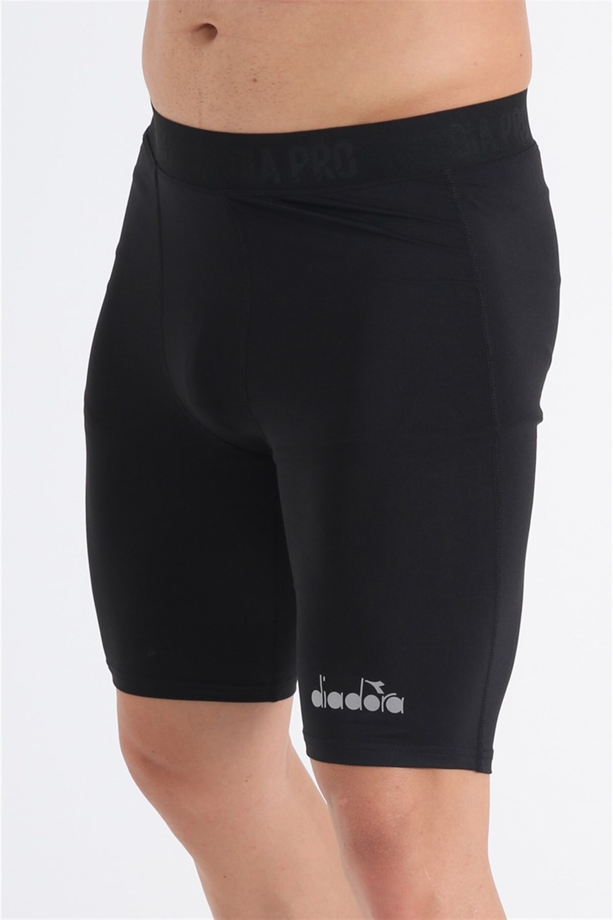 Diadora Flatron Pro - Erkek Siyah Kısa Tayt - Flatronkfs