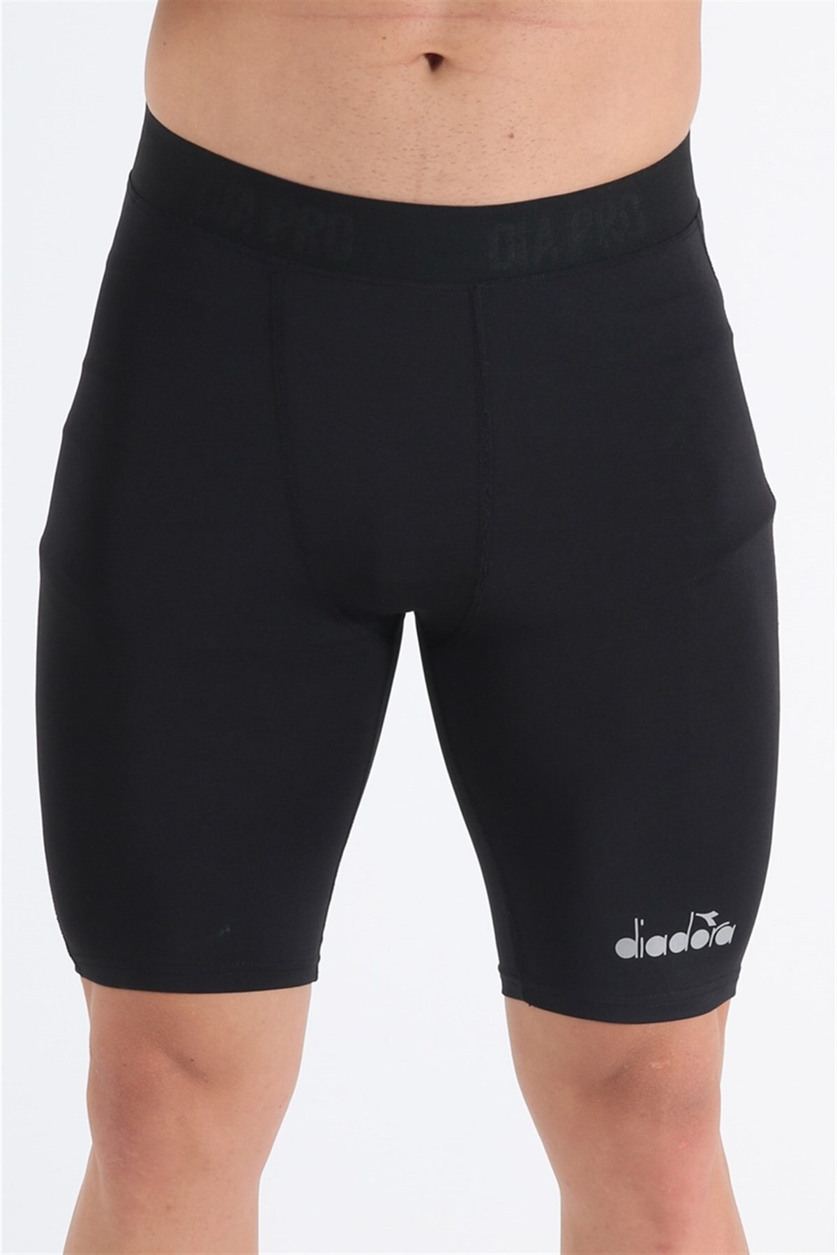 Diadora Flatron Pro - Erkek Siyah Kısa Tayt - Flatronkfs