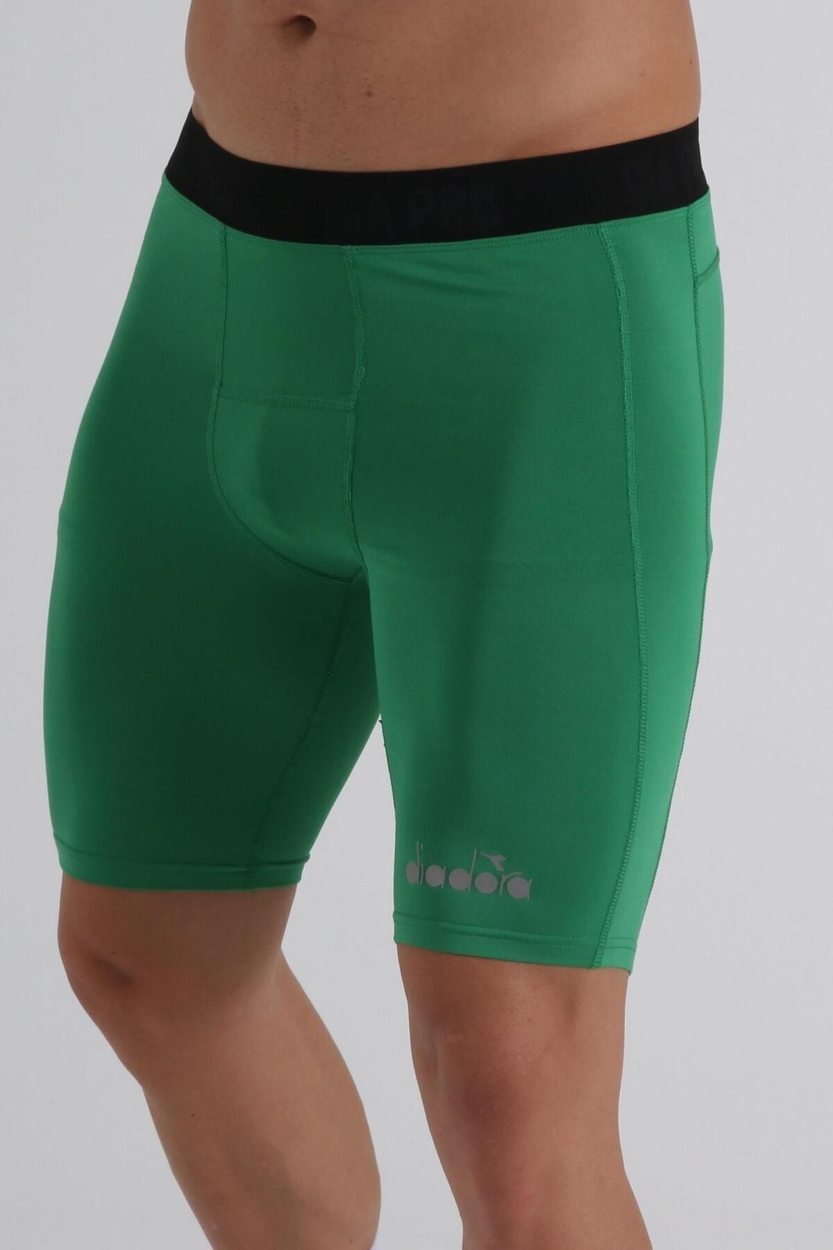 Diadora Flatron Pro Kısa Tayt Yeşil