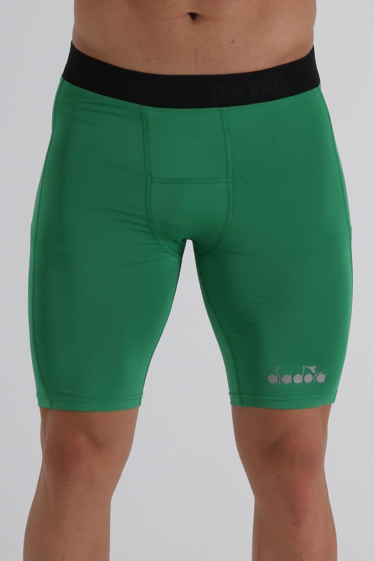 Diadora Flatron Pro Kısa Tayt Yeşil