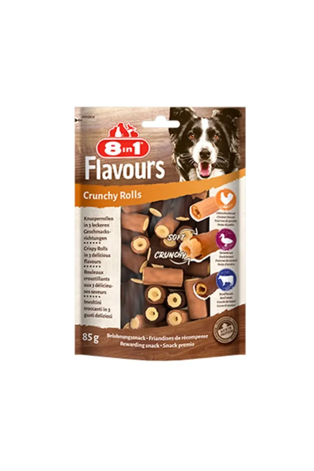 8İn1 Flavours Crunchy Rolls Rulo Şeklinde Köpek Ödül Maması 1 Adet-85