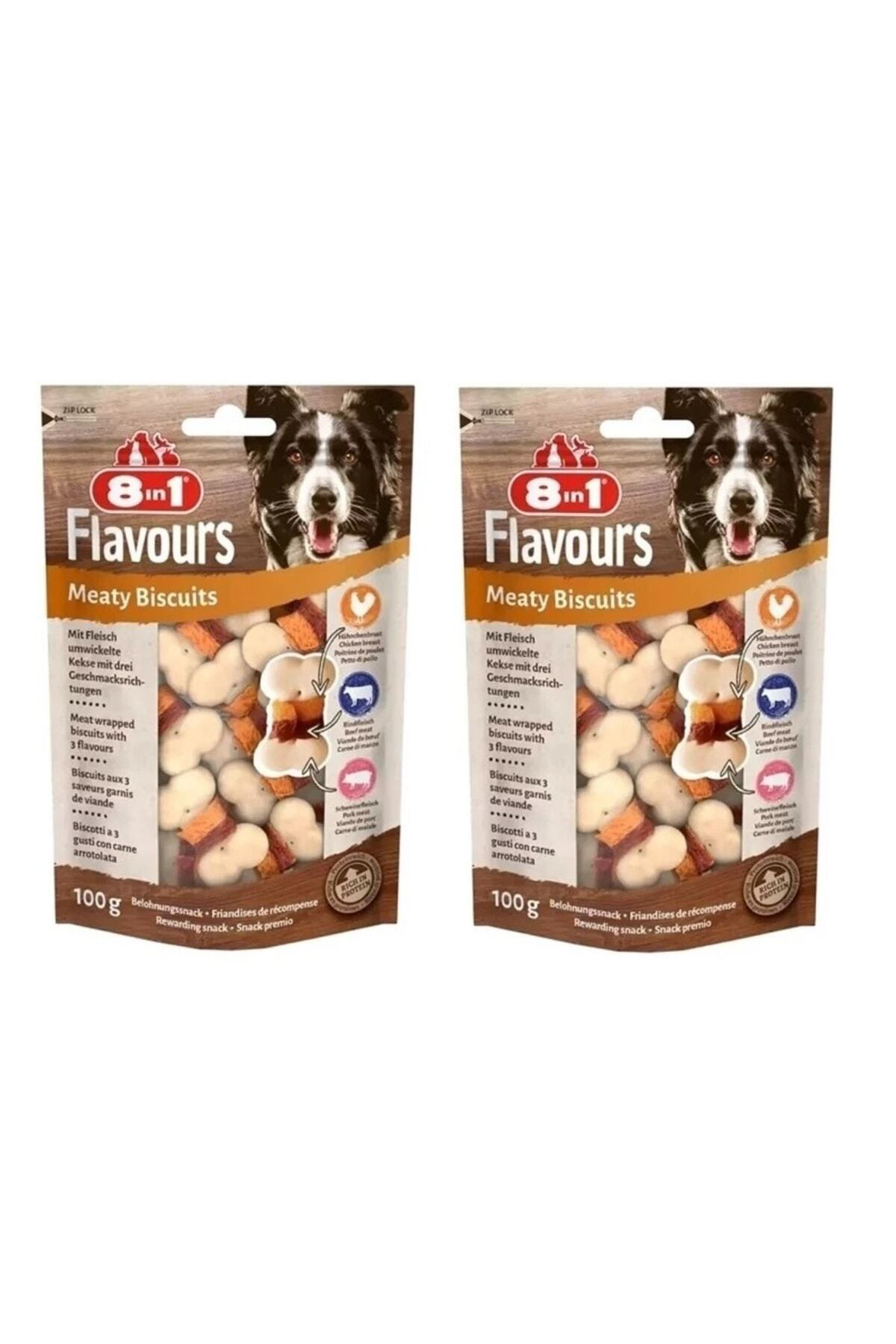 Flavours Meaty Biscuits Köpek Ödülü 100 Gr. X 2 Adet