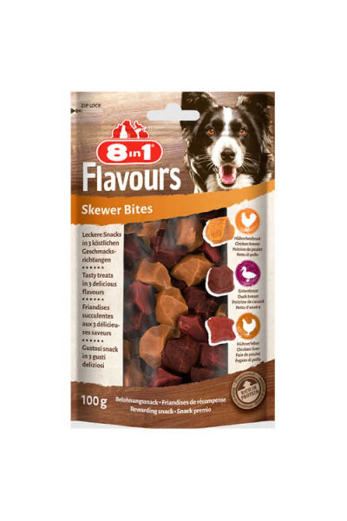Flavours Skewer Bites Kuşbaşı Dilimli Çiğneme Köpek Ödülü 100 Gr