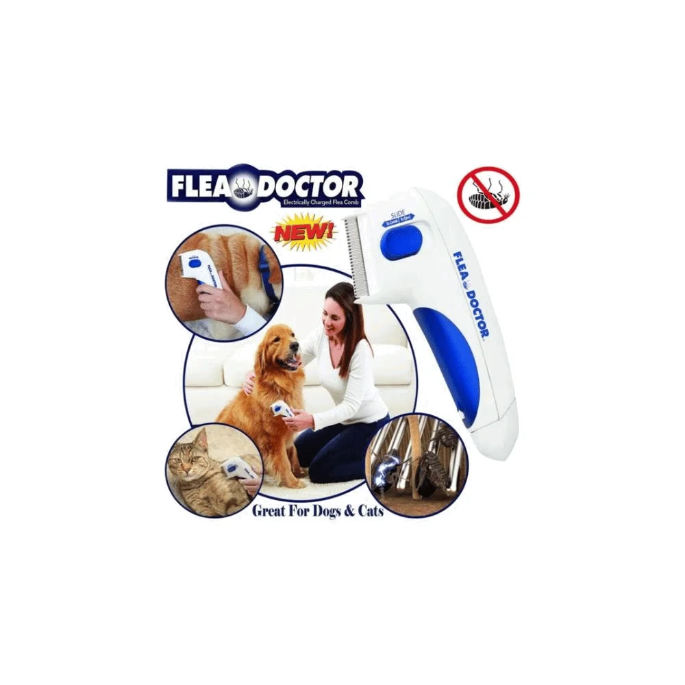 Flea Dtor Kedi ve Köpekler için Pilli Pire Tarağı