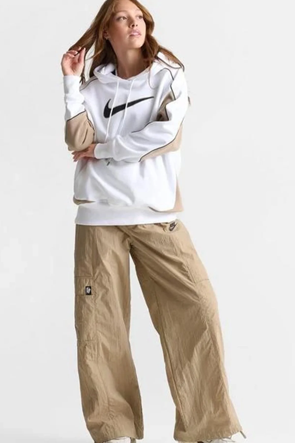 Fleece Overssize Pullover Women's Hoodie Kadın Oversize Kapüşonlu Sweatshirt Beyaz Fiyatı, Yorumları ve Özellikleri