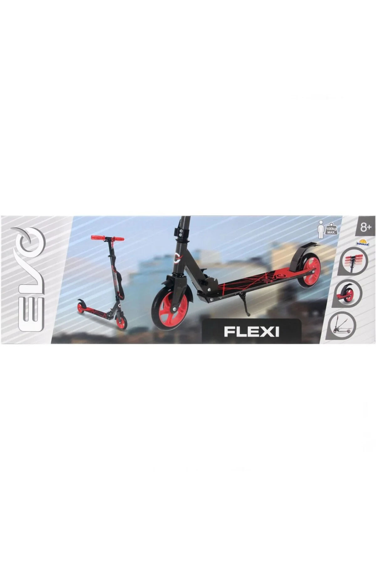 Flexi 2 Tekerlekli Scooter Kırmızı