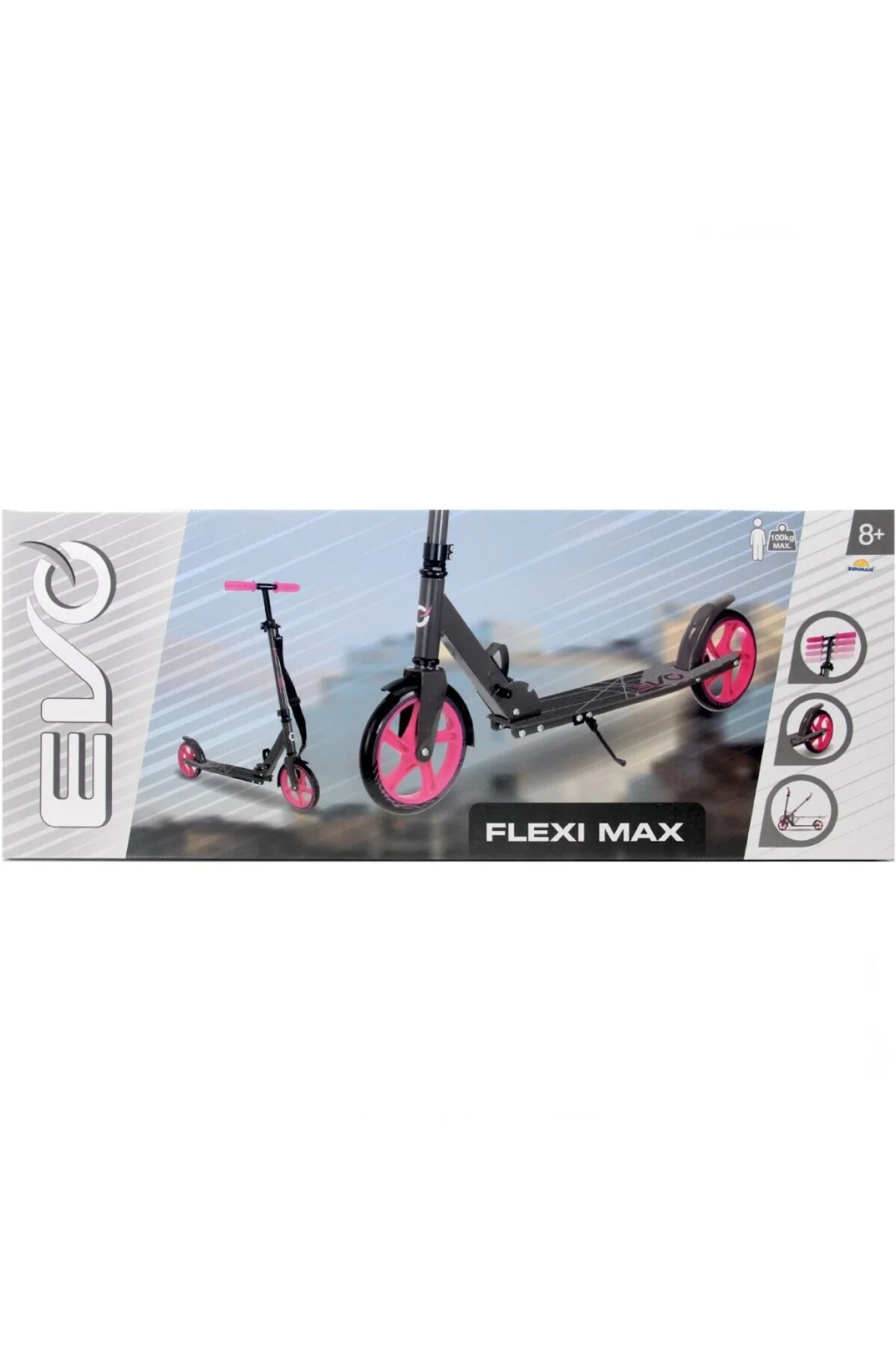 Flexi Max 2 Tekerlekli Scooter Pembe