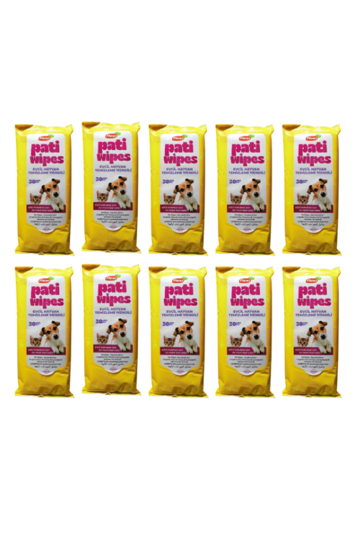 Flexi Pati Wipes Kedi Köpek Pati Temizleme Yıkama Mendili 300 Ade