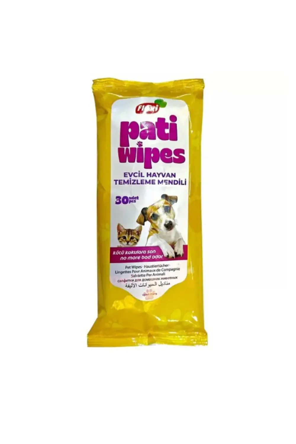 Flexilife Plus Flexi Pati Wipes Kedi Köpek Pati Temizleme Yıkama Mendili 30'Lu