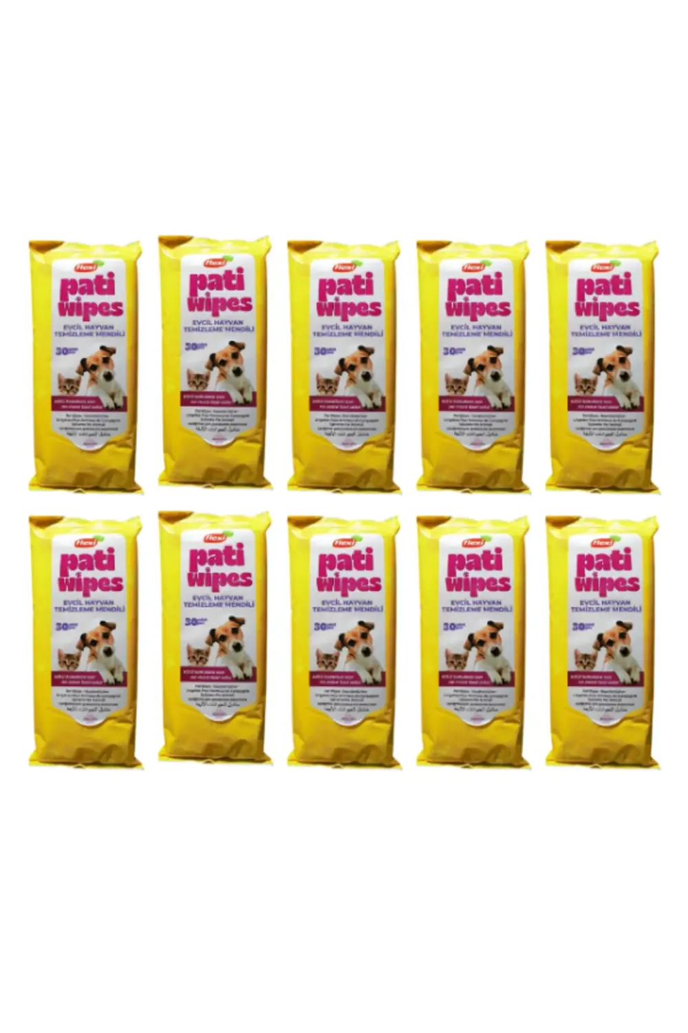 Flexi Pati Wipes Kedi Köpek Pati Temizleme Yıkama Mendili 300 Ade