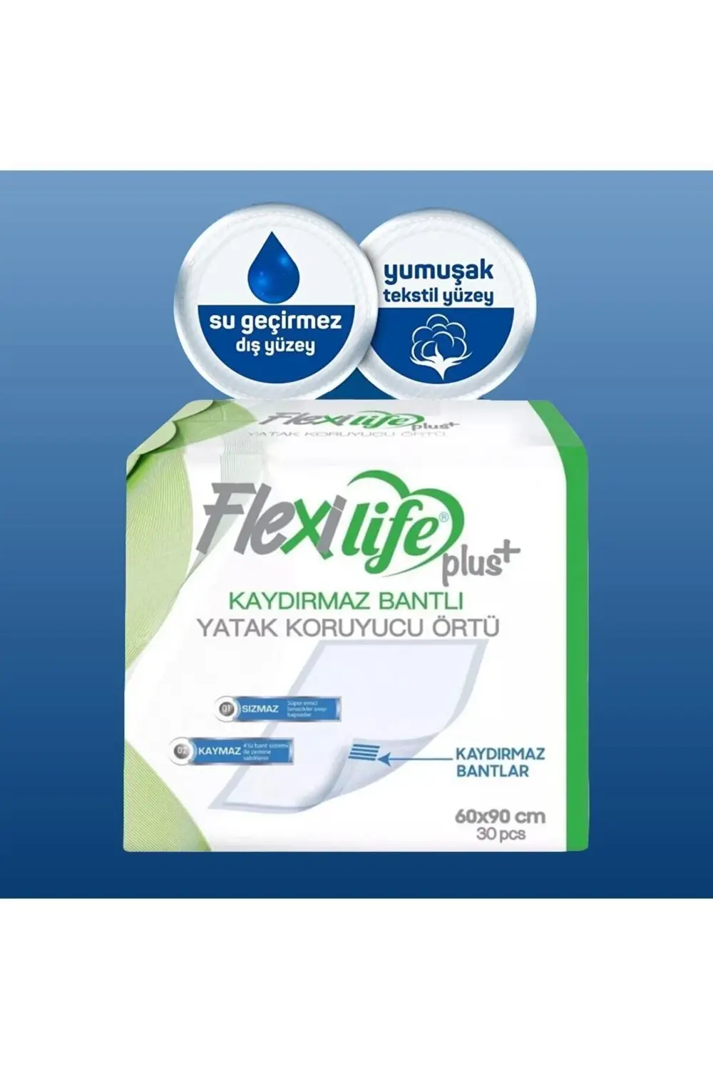 Flexilifeplus Hasta Altı Bezi Kaydırmaz Bantlı Yatak Koruyucu Ört
