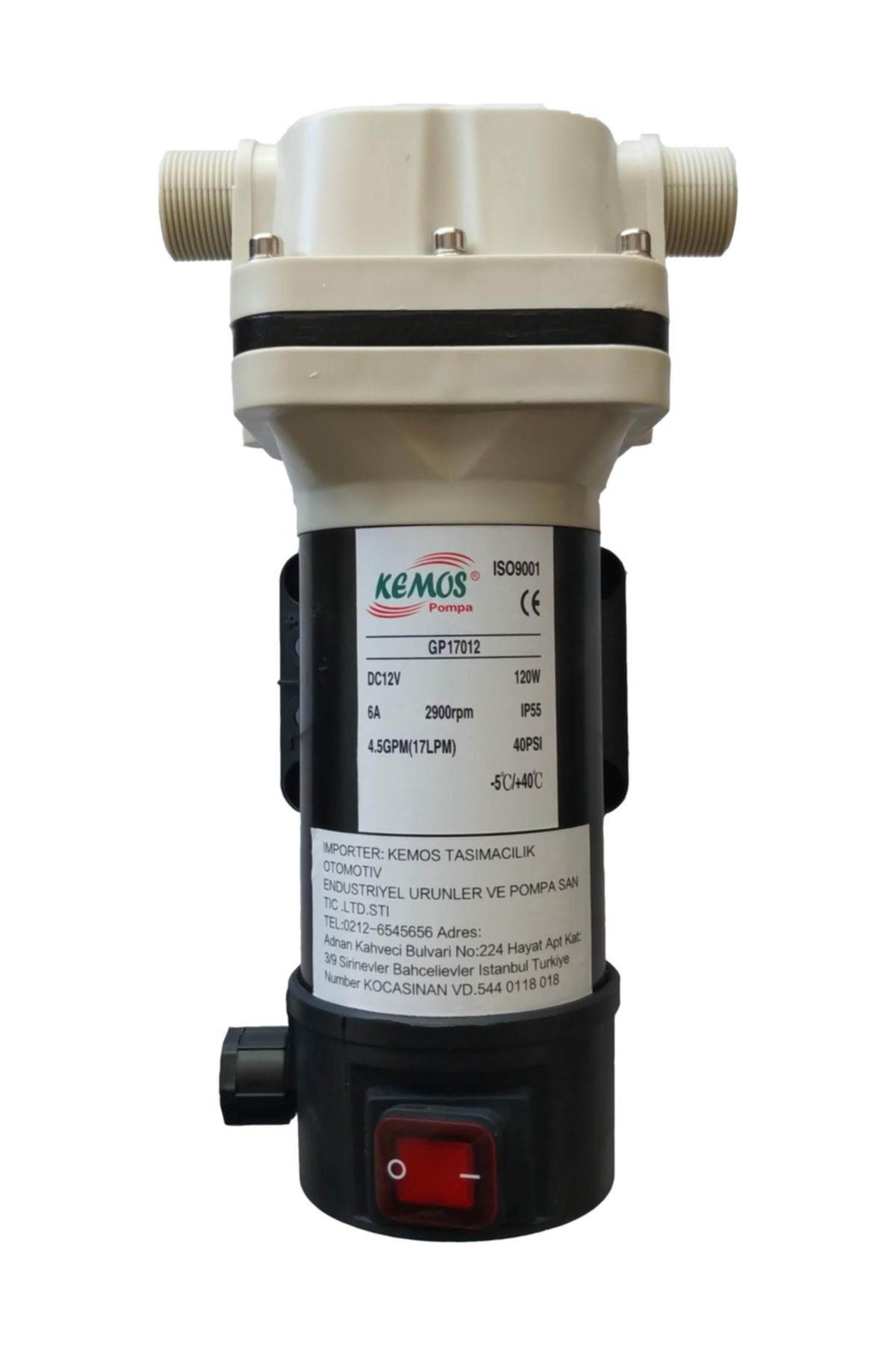 Kemos Flojet Tipi Diyaframlı Adblue Pompası Km-17012