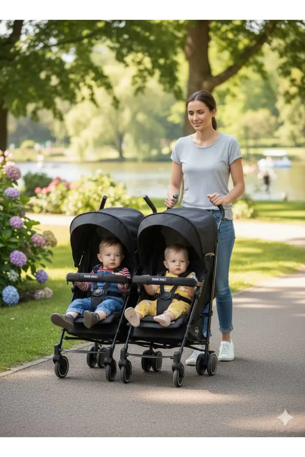 Floki Duo İkiz Baston Bebek Arabası