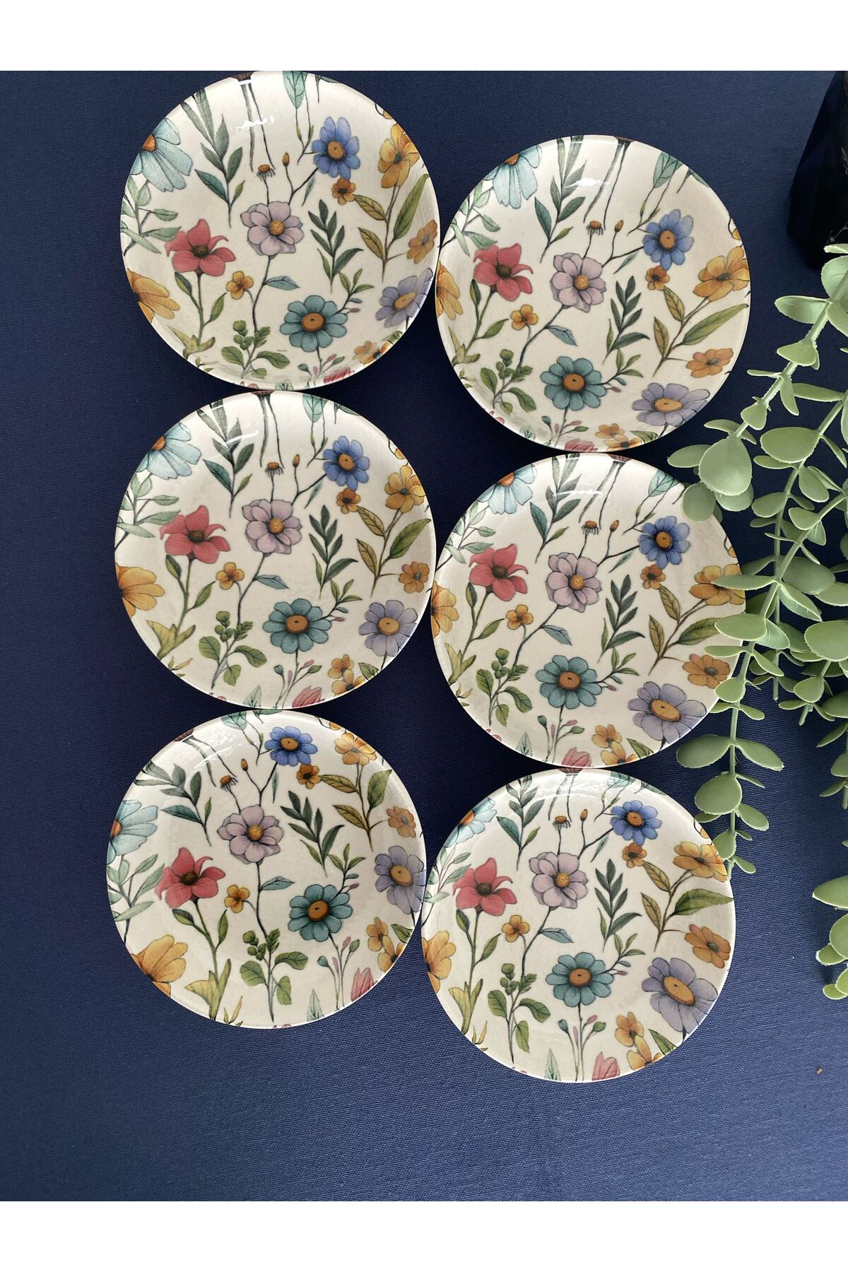 Flora 6'lı Yuvarlak Çerezlik Reçellik