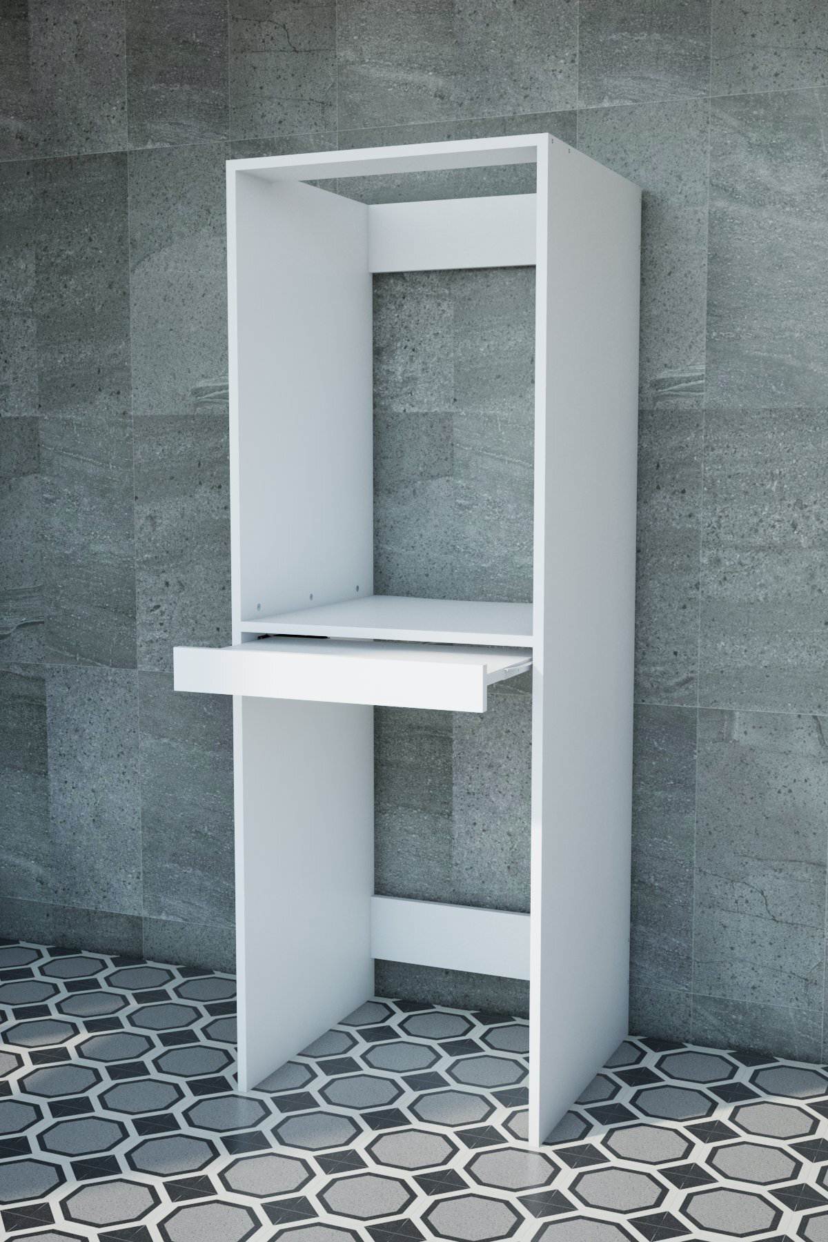 Flora Çekmeceli Çamaşır Ve Kurutma Makinesi Dolabı