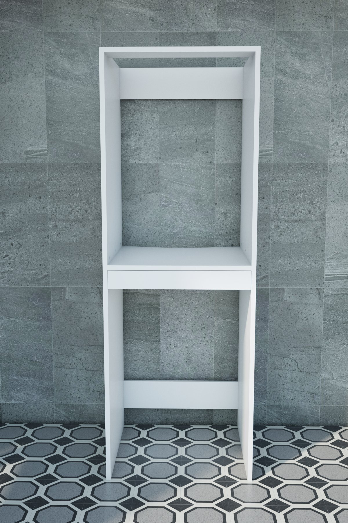 Flora Çekmeceli Çamaşır Ve Kurutma Makinesi Dolabı