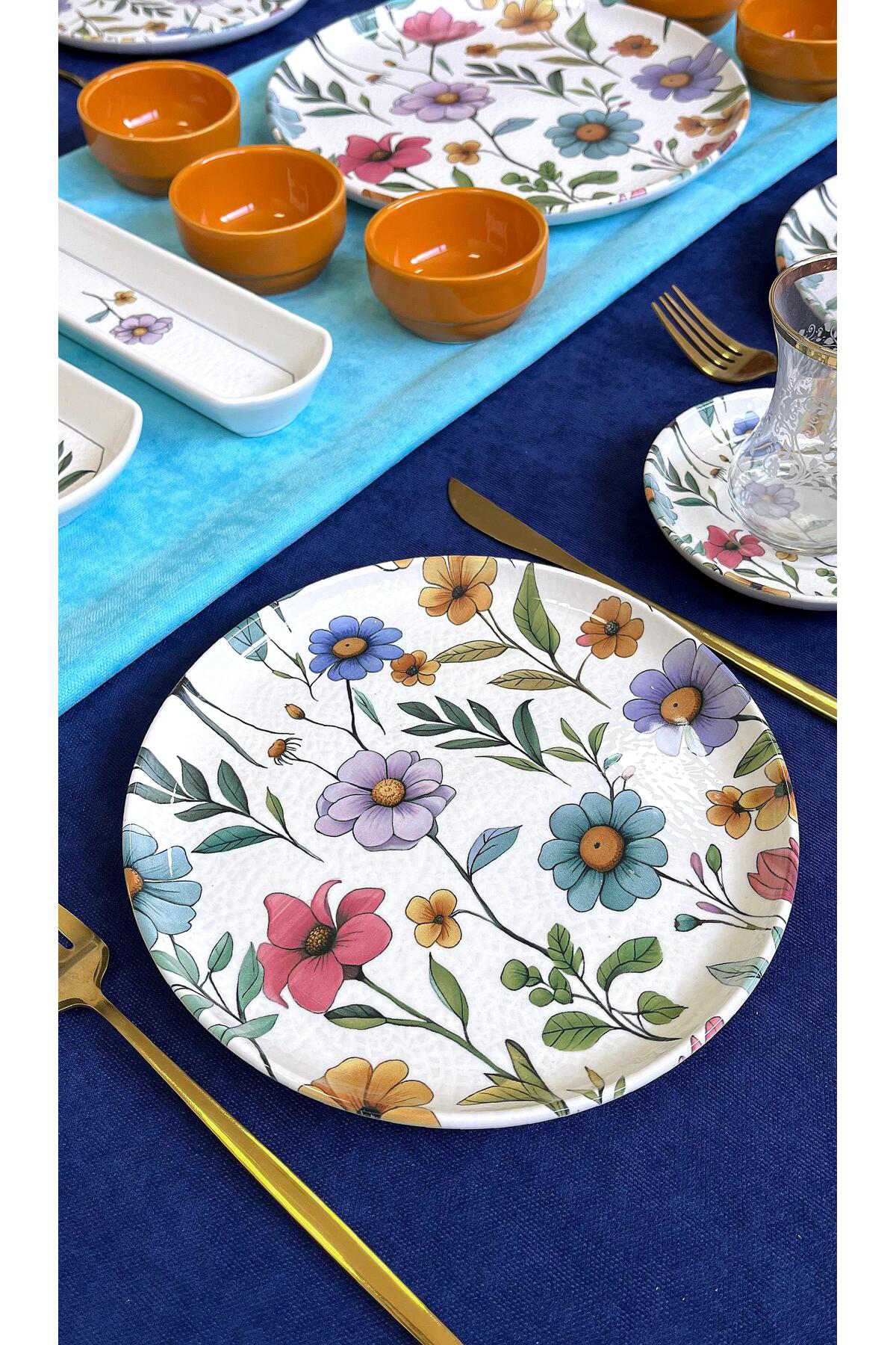 Flora Desen 6 Kişilik 23 Parça Kahvaltı Takımı