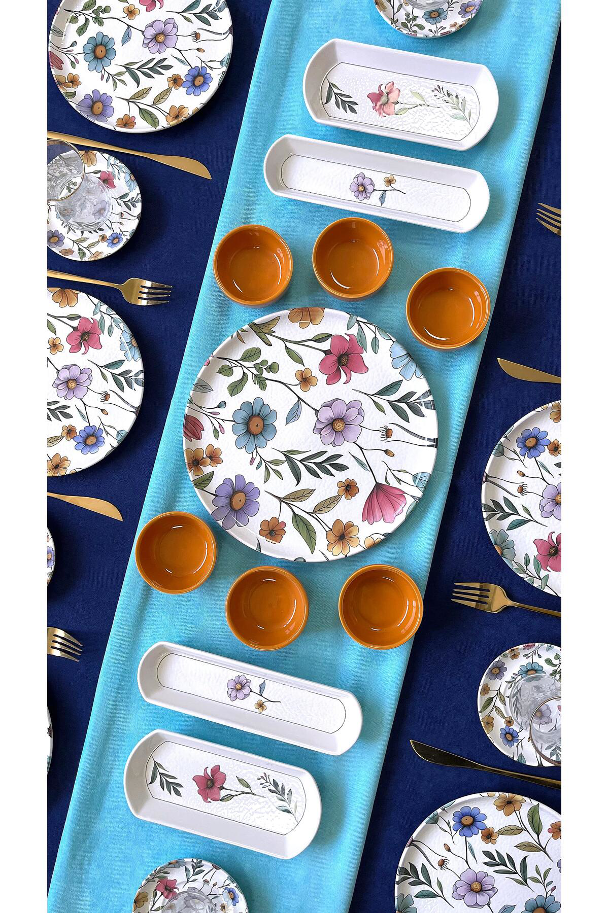 Flora Desen 6 Kişilik 23 Parça Kahvaltı Takımı