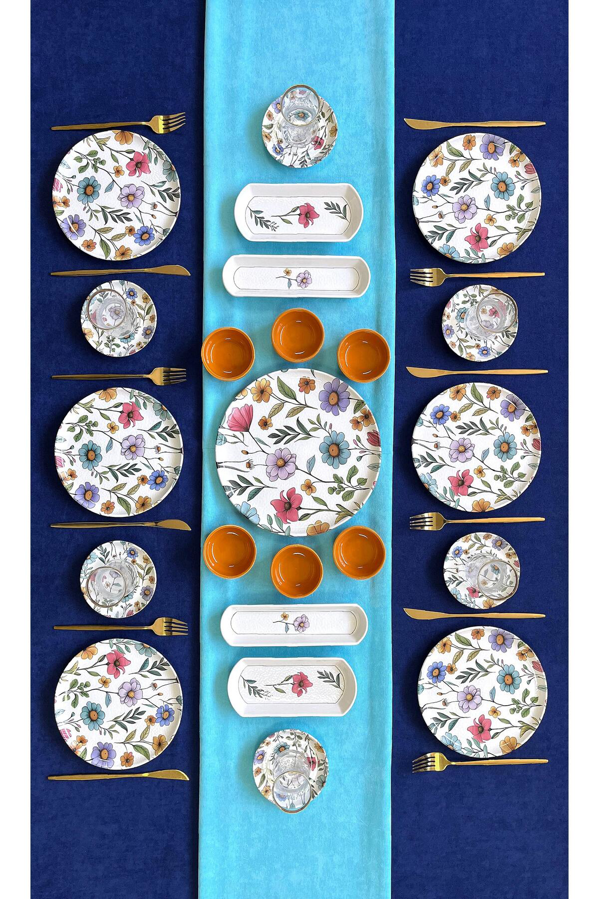 Flora Desen 6 Kişilik 23 Parça Kahvaltı Takımı