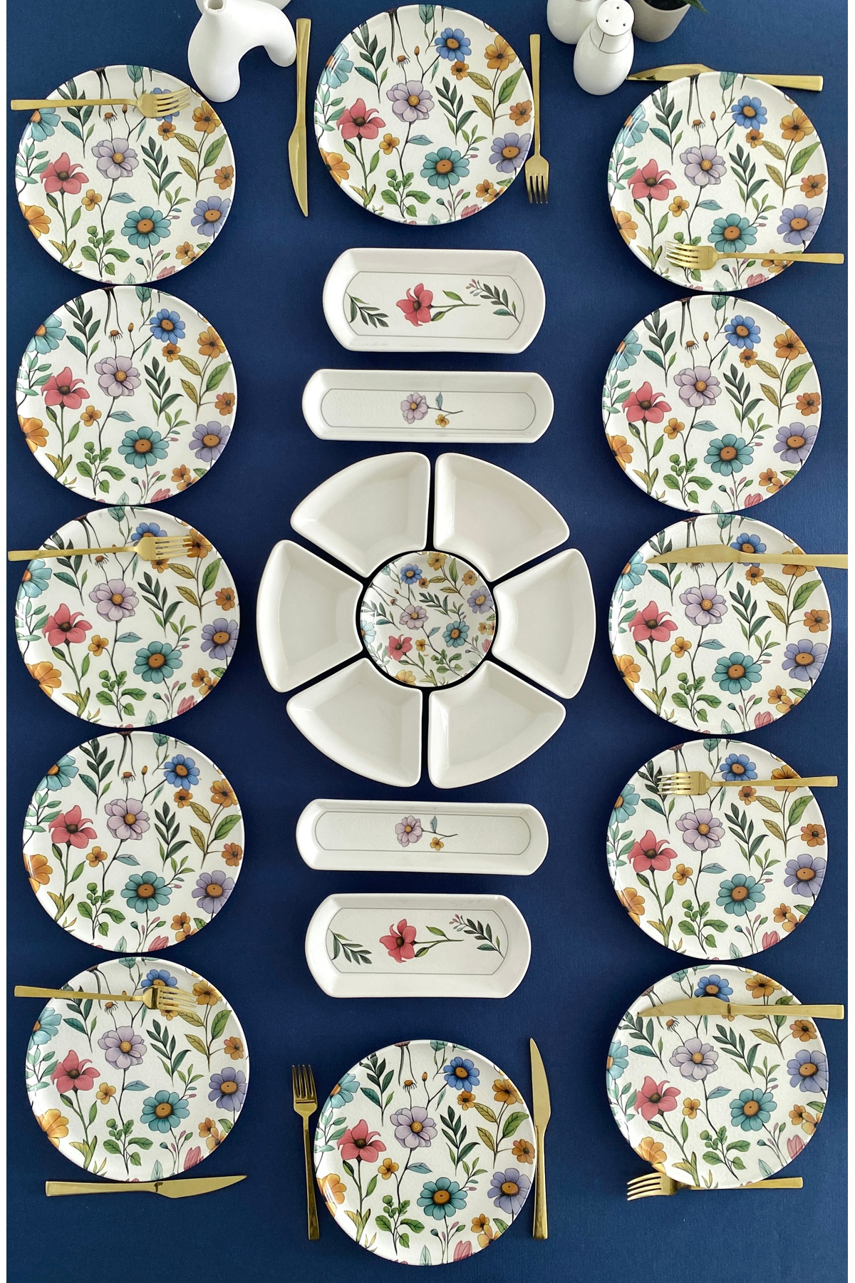 Flora Model 12 Kişilik 23 Parça Kahvaltı takımı