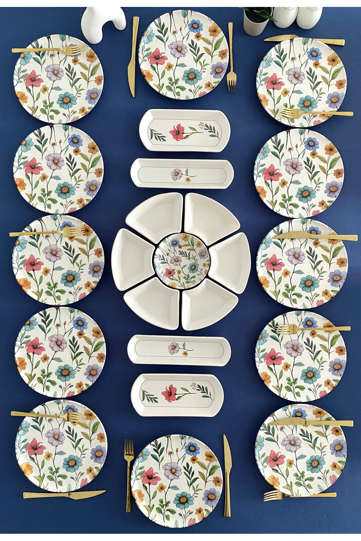 Flora Model 12 Kişilik 23 Parça Kahvaltı takımı