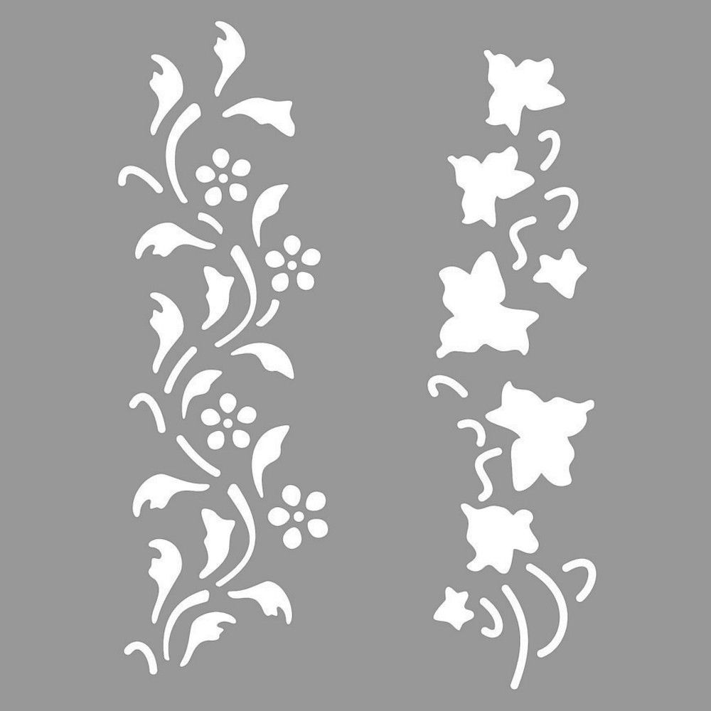 Artikel Floral Skethes Stencil Boyama Şablonu 30X30 Cm, Duvar Stencil, Fa Artikel Floral Skethes Stencil Boyama Şablonu 30X30 Cm, Duvar Stencil, Fa