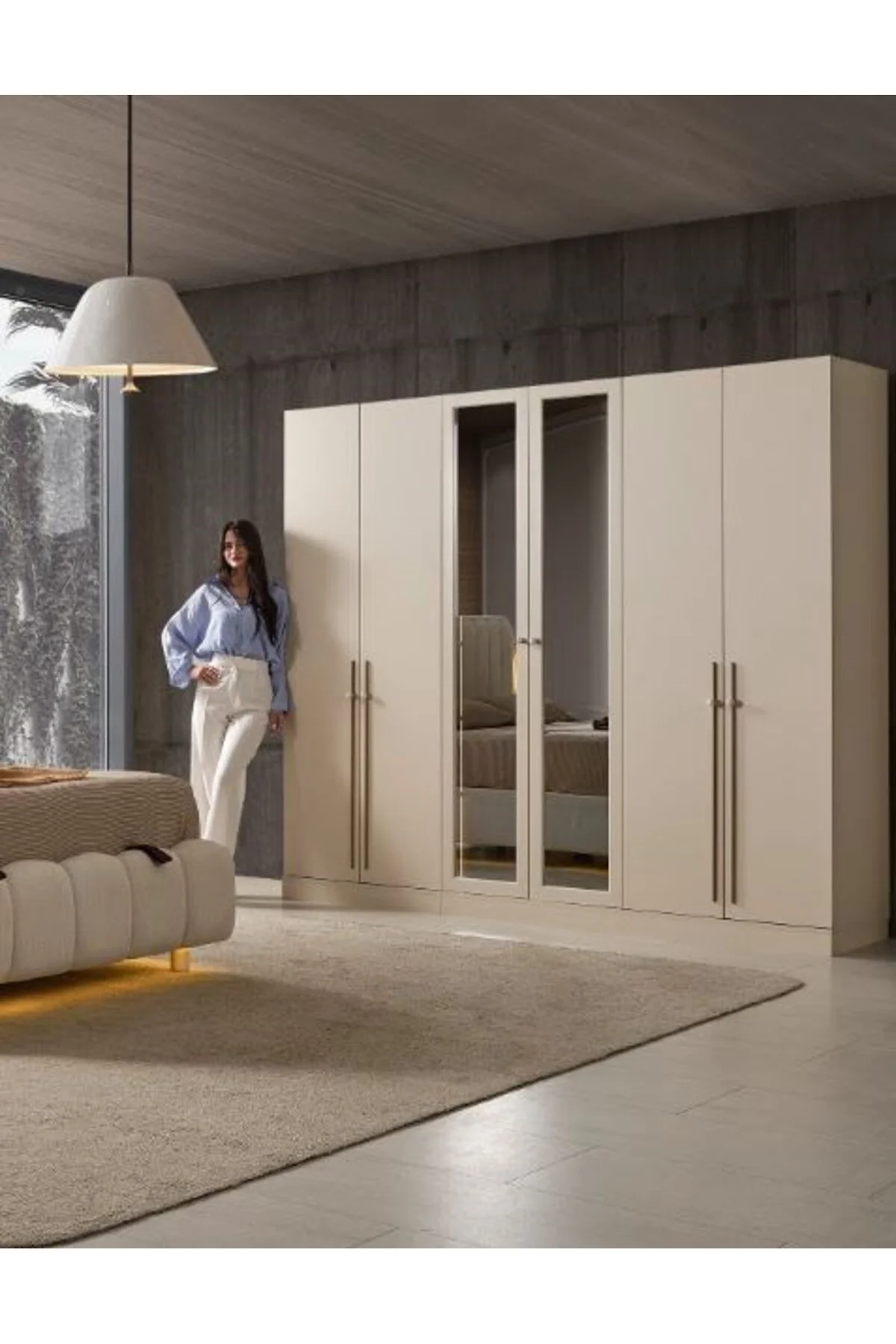 FLORANSA MDF 6 KAPILI MODÜLER (2+2+2 ) DOLAP Fiyatı, Yorumları ve Özellikleri