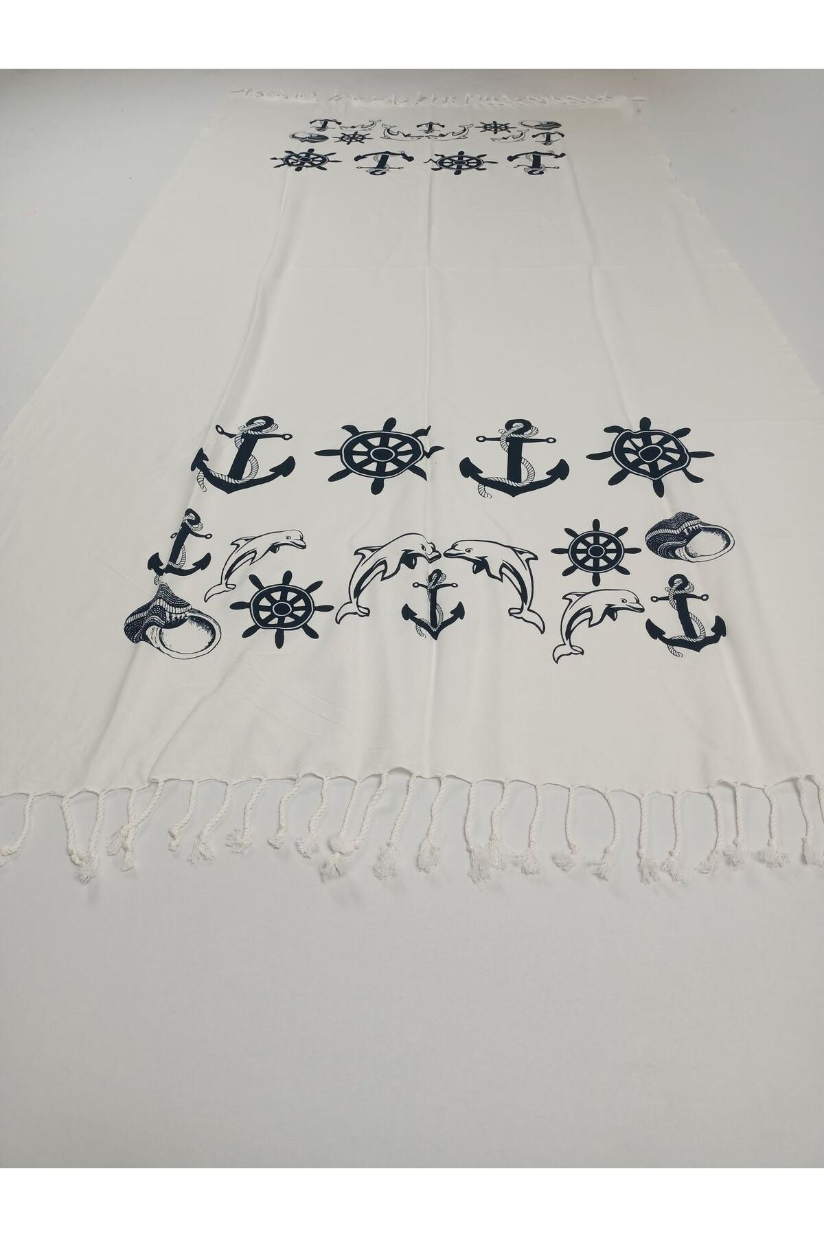 Flores Baskılı Peştemal Çapa