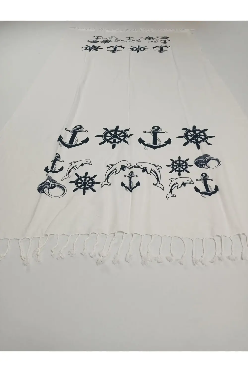 Flores Baskılı Peştemal Çapa