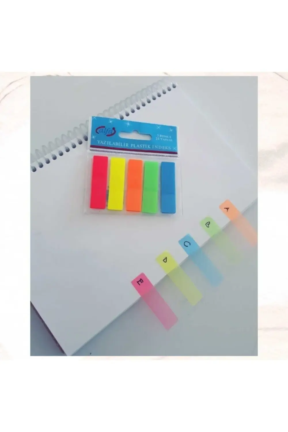 Floresan Renk Kendinden Yapışkanlı Ayraç Post It Index