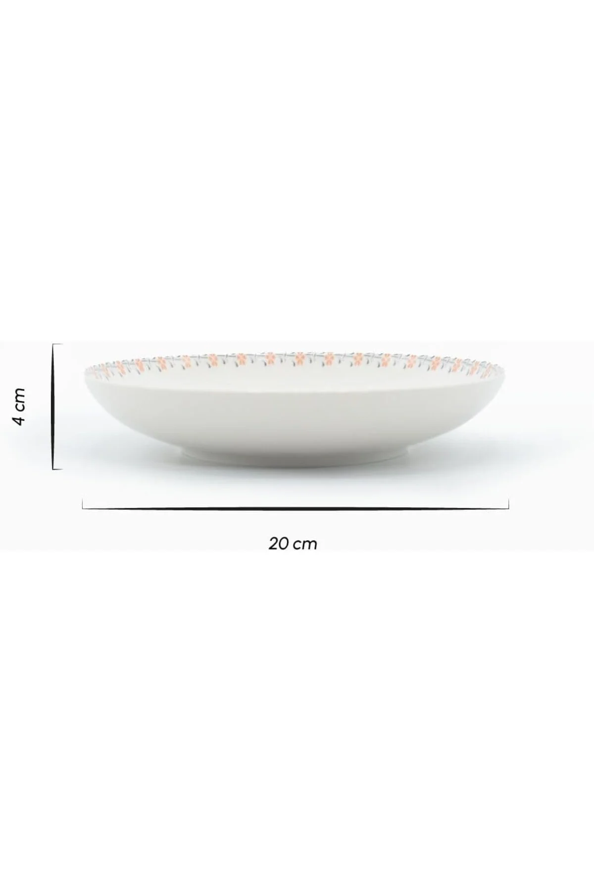 Flow Premium Özel Seri 24 Parça 6 Kişilik Bone Yemek Takımı (Dese