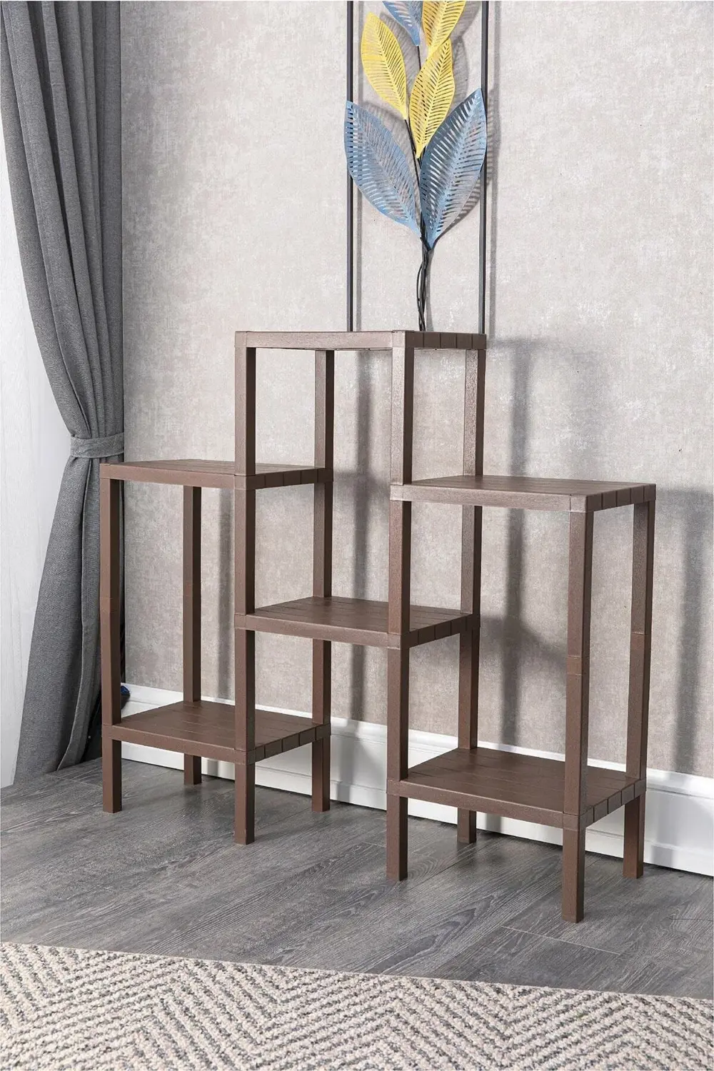 Flower 6 Lı Raf Ünitesi, Çiçeklik, Banyo, Mutfak Rafı, Ayakkabılı