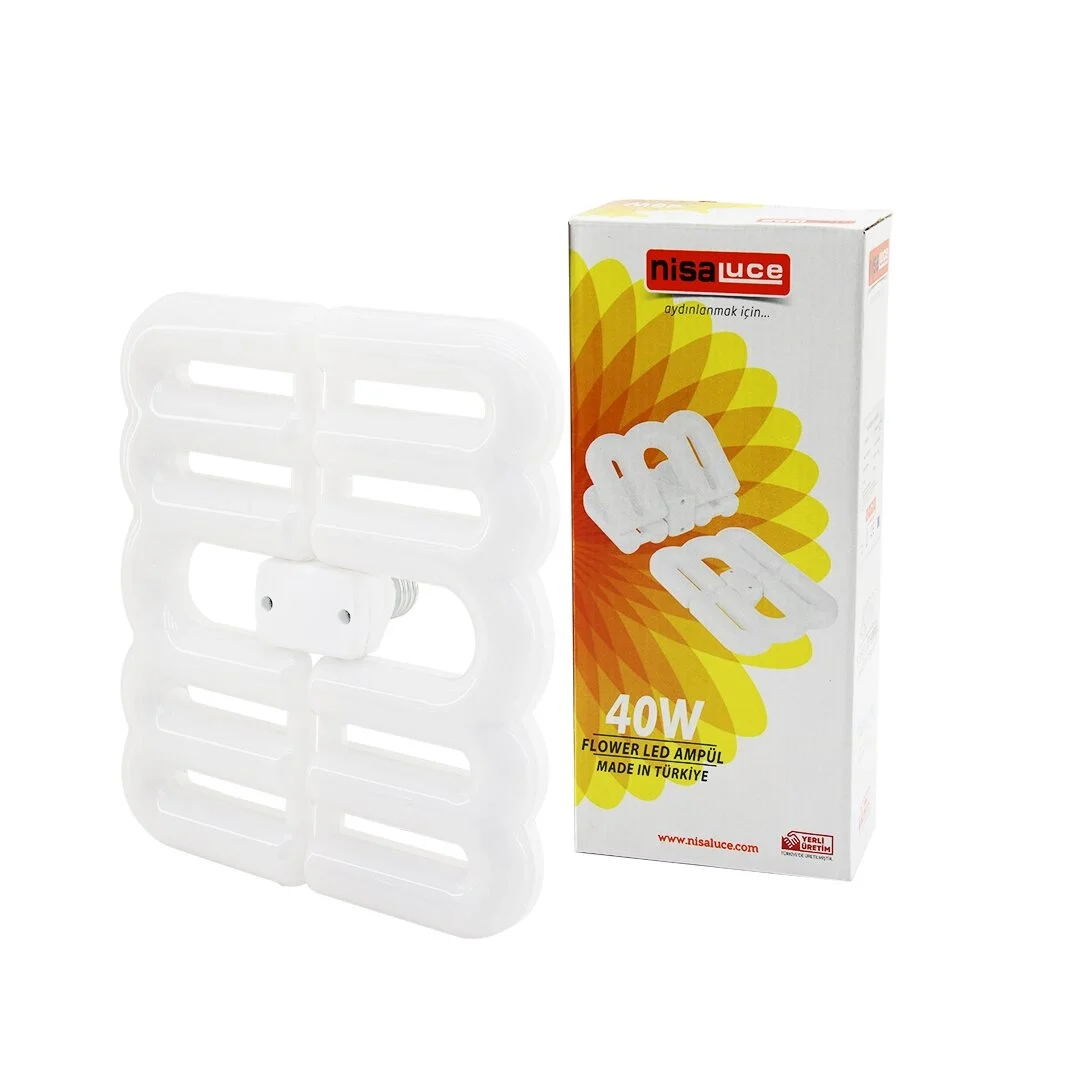 Flower Katlanır - 4b Şekil 21x23.5cm 40w - E27 Beyaz Led Lamba Ampul 3600 Lümen - 6500k Bx40 Fiyatı, Yorumları ve Özellikleri
