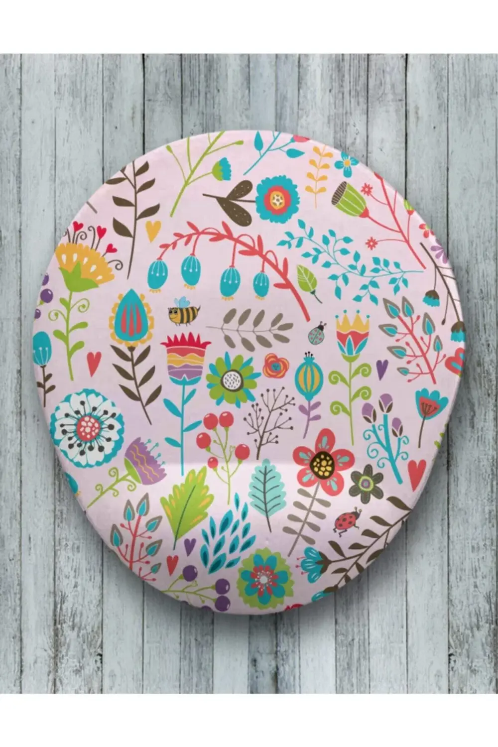 Flowers Oval Bilek Destekli Mouse Pad