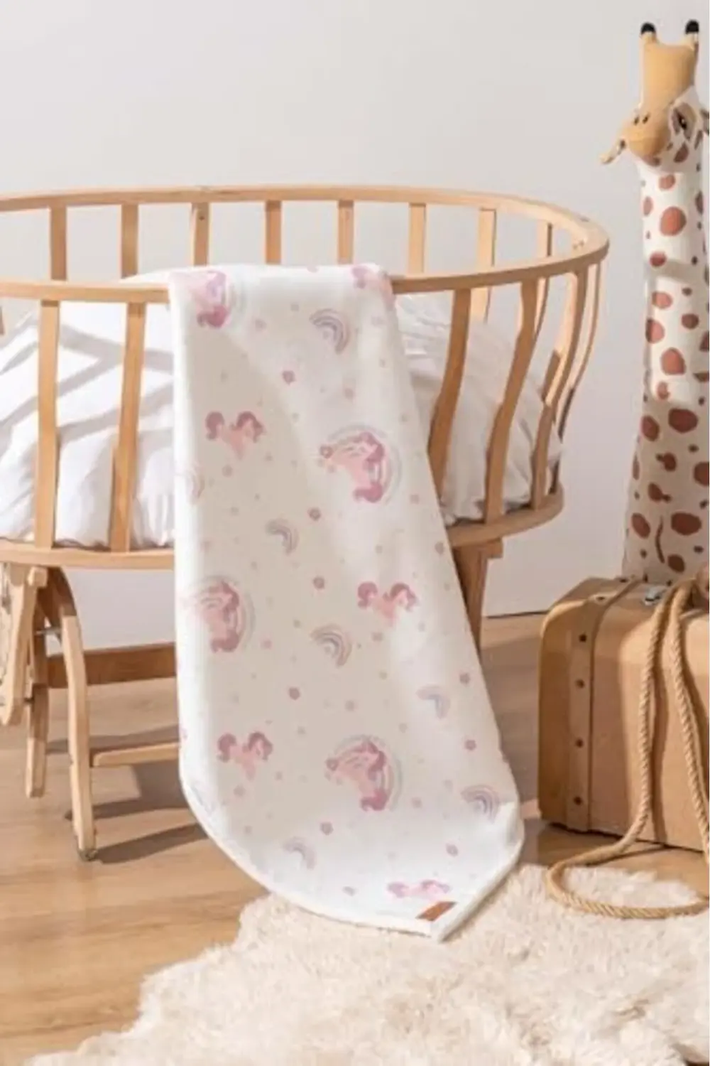 Fluffy Bebek Battaniyesi 70x100 Cm Unıcorn Desen 503837