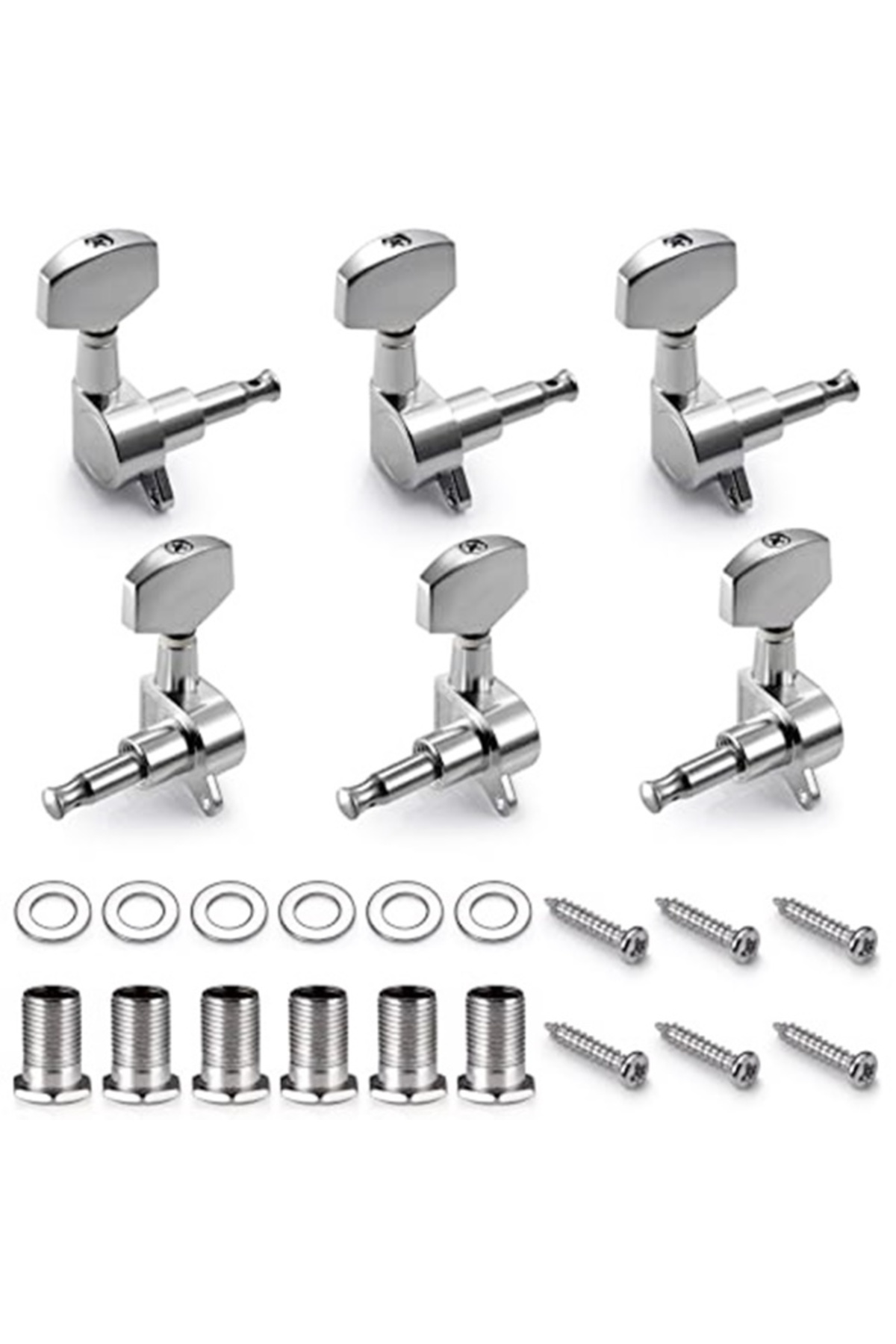 Fluid Mha10 Akustik Gitar Burgusu 3+3 Set + Vida Somun Pul