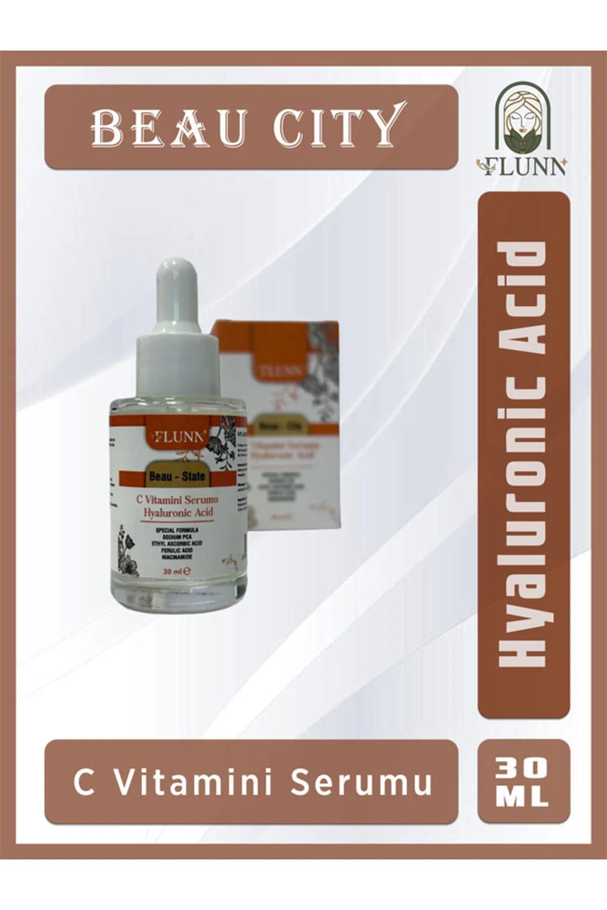 Flunn Beau-City C Vitamini Yüz Serumu – Leke karşıtı Cilt Aydınlatıcı, Parlaklık Veren Serum 30 ml Fiyatı, Yorumları ve Özellikleri