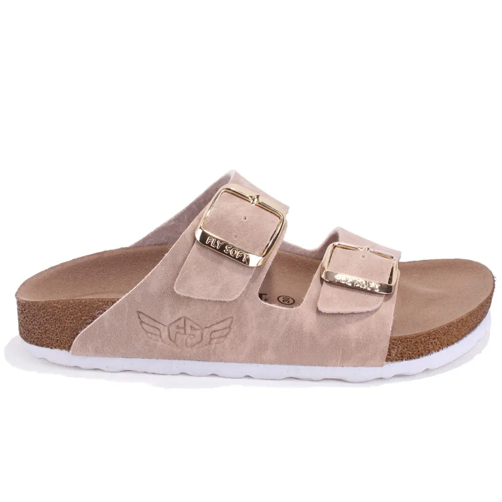 Fly Soft S901002 Bej Günlük Ortopedik Kız Çocuk Spor Terlik