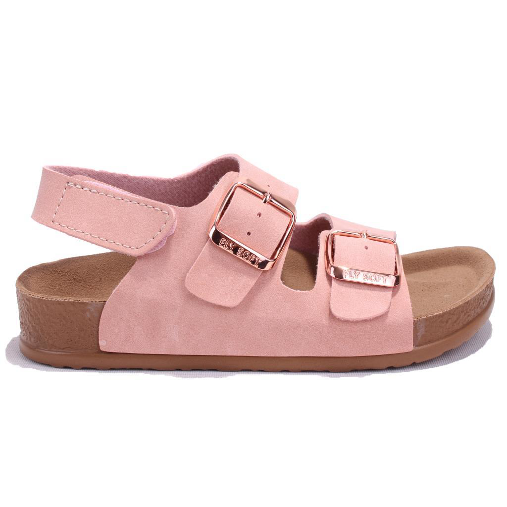 Fly Soft  S961 Pembe Ortopedik Günlük Kiz Çocuk Spor Sandalet