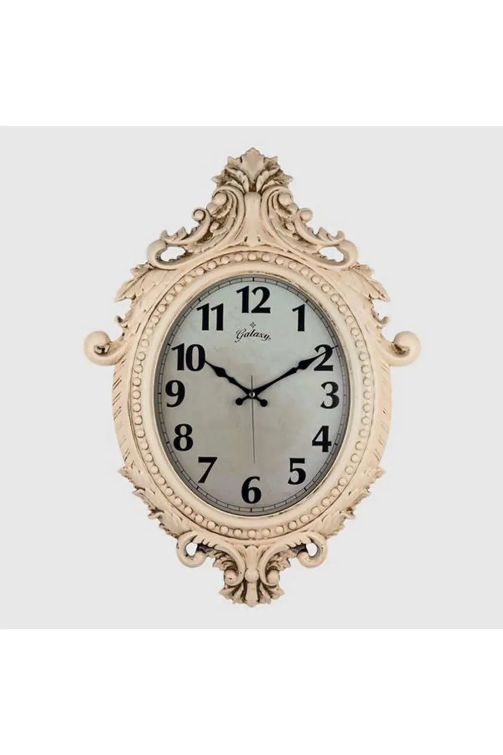 FLZ-SHOP DUVAR SAATİ KREM ÇAP:73CM X 54CM VİNTAGE EKSİTME AKAR SA