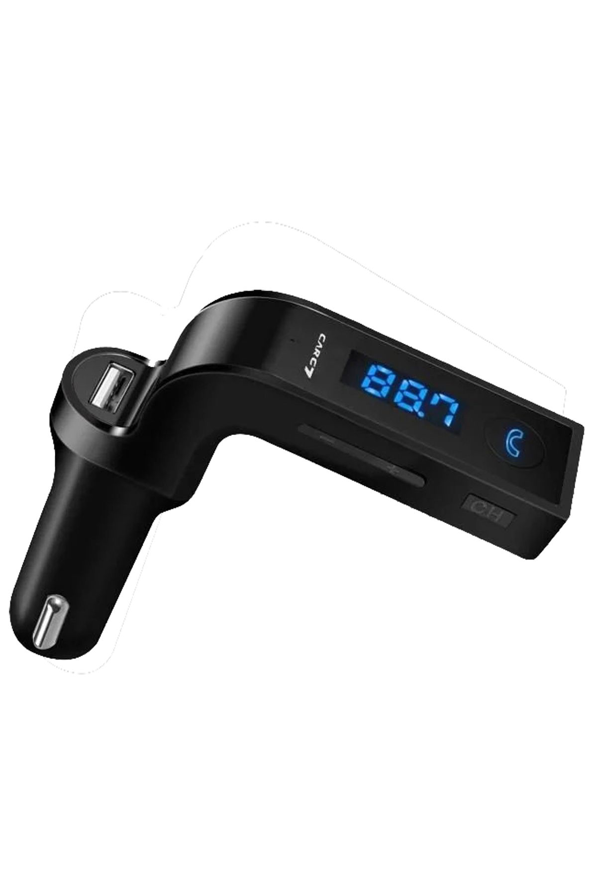 Jet Garaj Fm Bluetooth Araç Kiti Fm Transmitter Micro Sd Usb Girişli Aux 2.