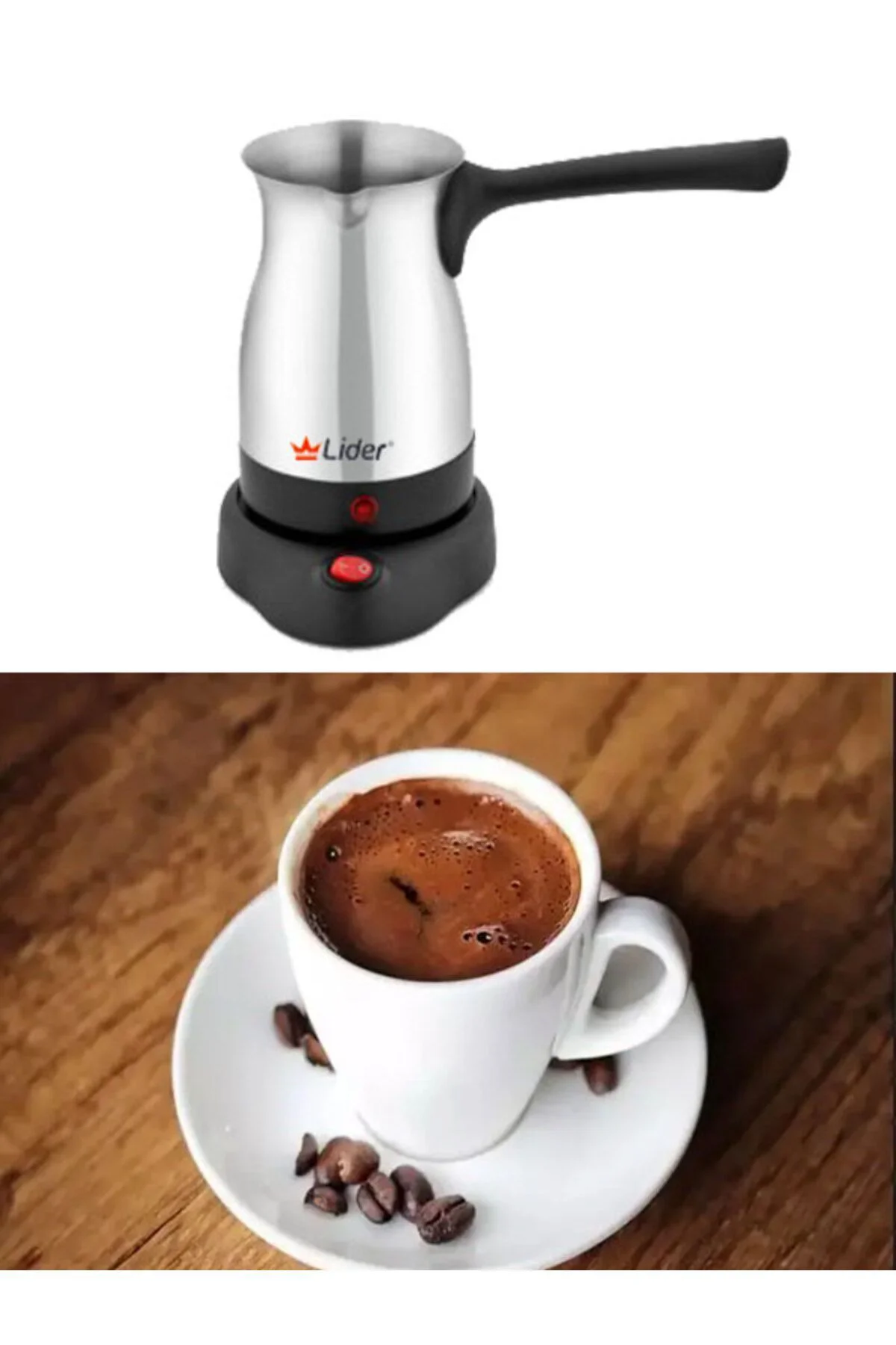 Foam Elektrikli Çelik Cezve Lk-317
