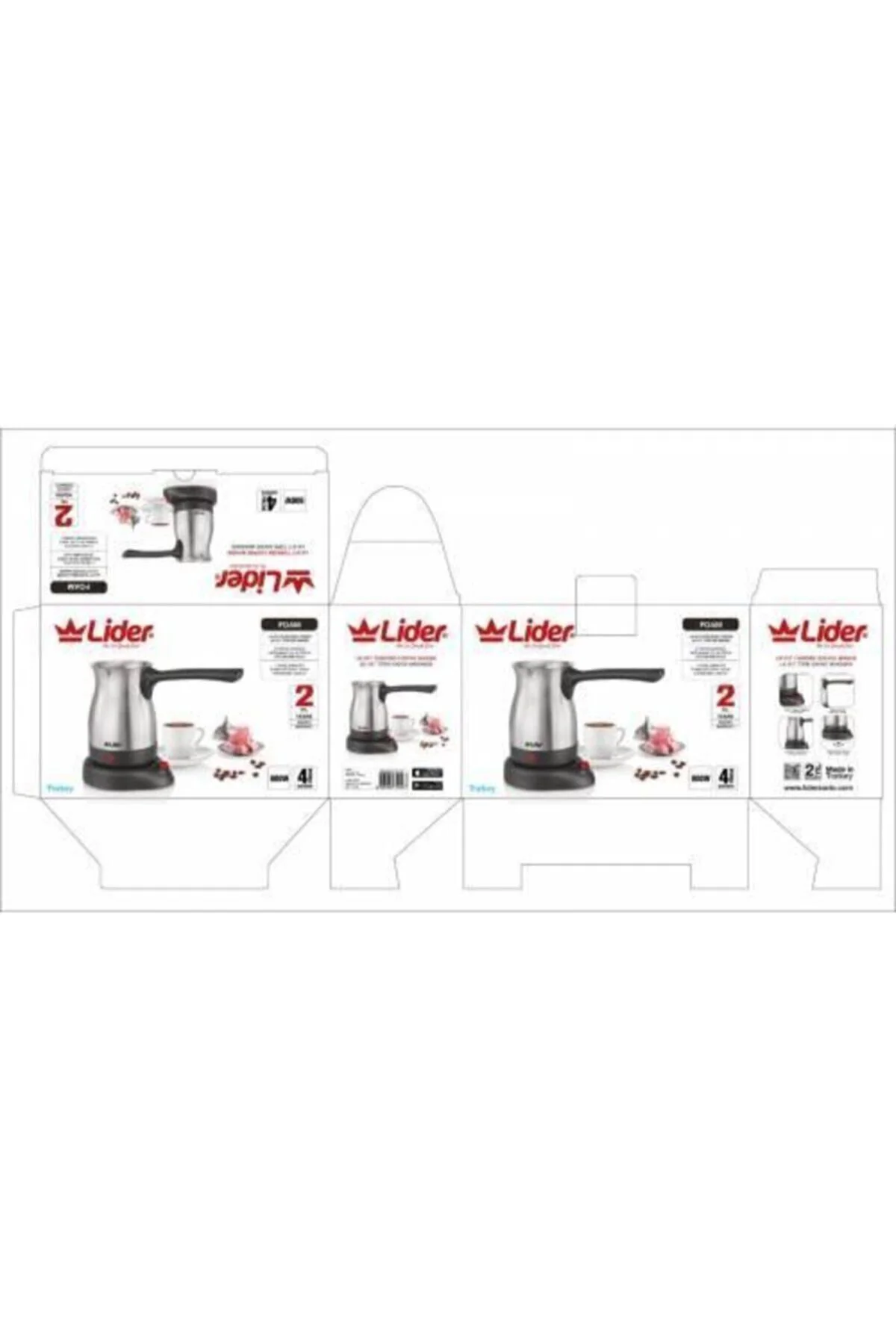 Foam Elektrikli Çelik Cezve Lk-317