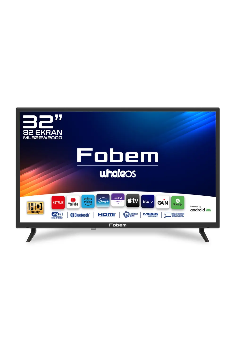 Fobem 32'' HD Ready Android Smart Whale LED TV