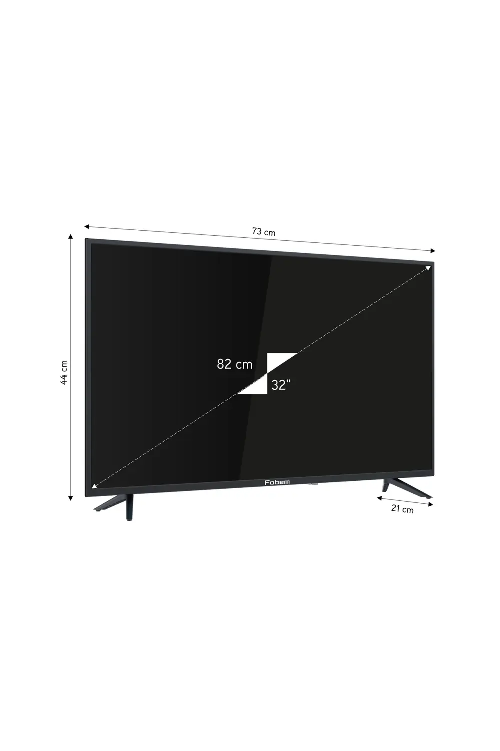 Fobem 32'' HD Ready Android Smart Whale LED TV