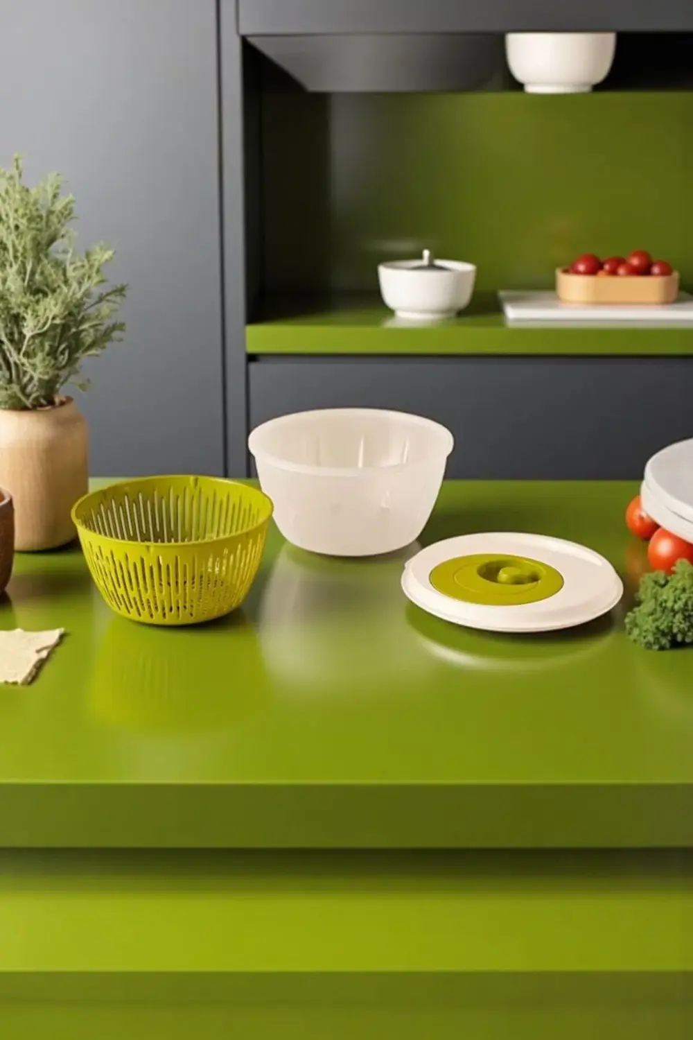 Focus 4,5 LT Hızlı Salata Kurutucu – Geniş Hazne, Ergonomik Tasar