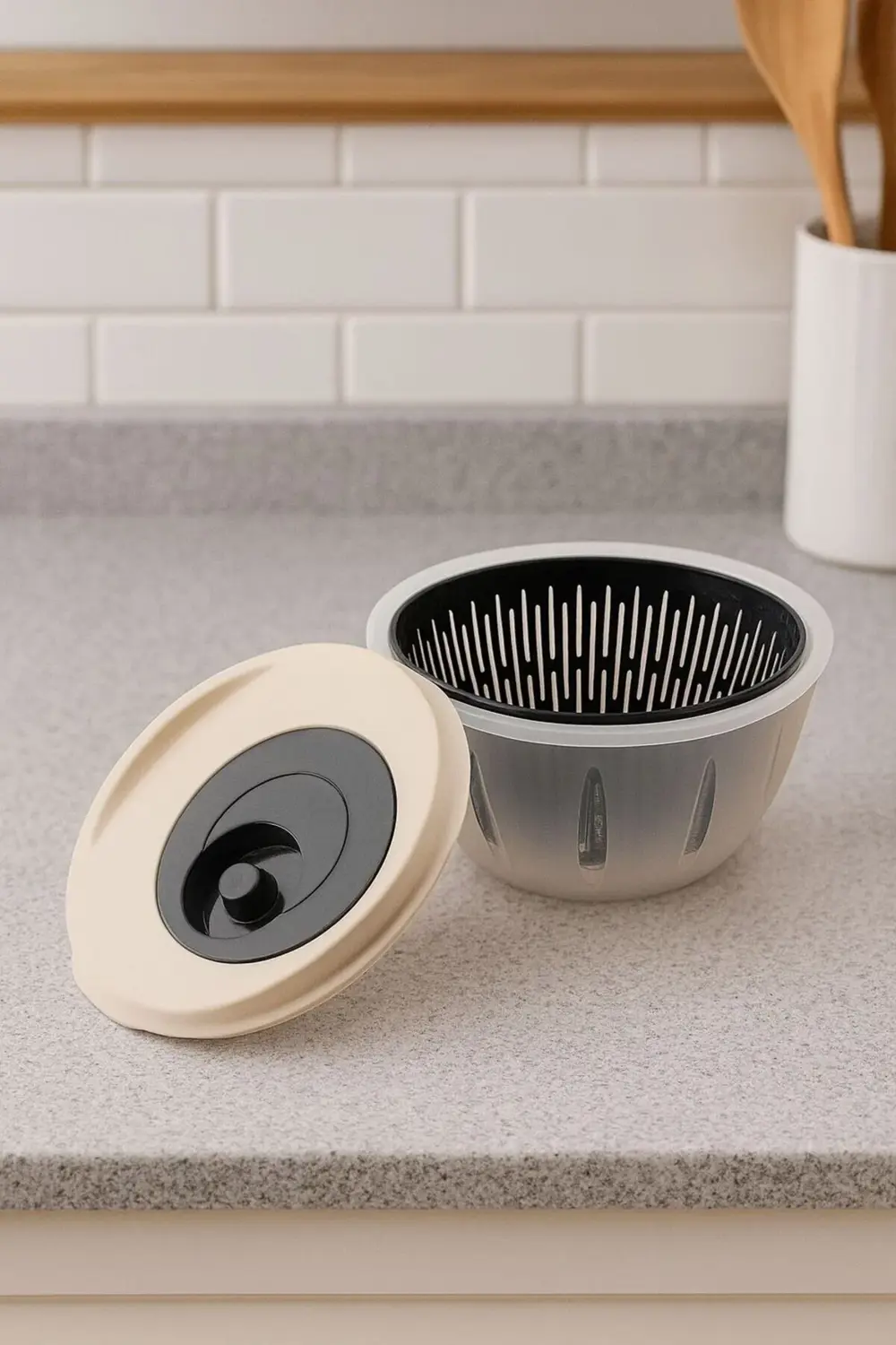 Focus 4,5 LT Hızlı Salata Kurutucu – Geniş Hazne, Ergonomik Tasar